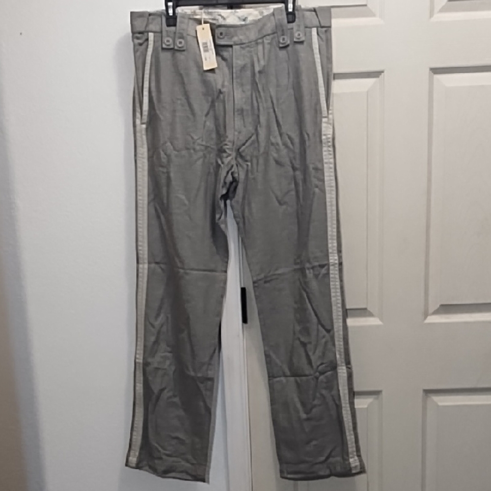 Diesel Light Gray Men’s Chinos with Side Tape
